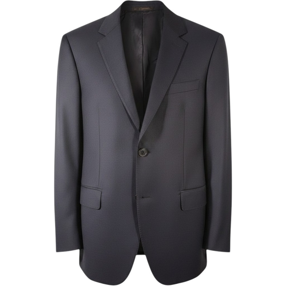 Hugo Boss Suit Jacket Blazer Mens 40S Navy Blue Two Button Notch Lapel‎ Lined